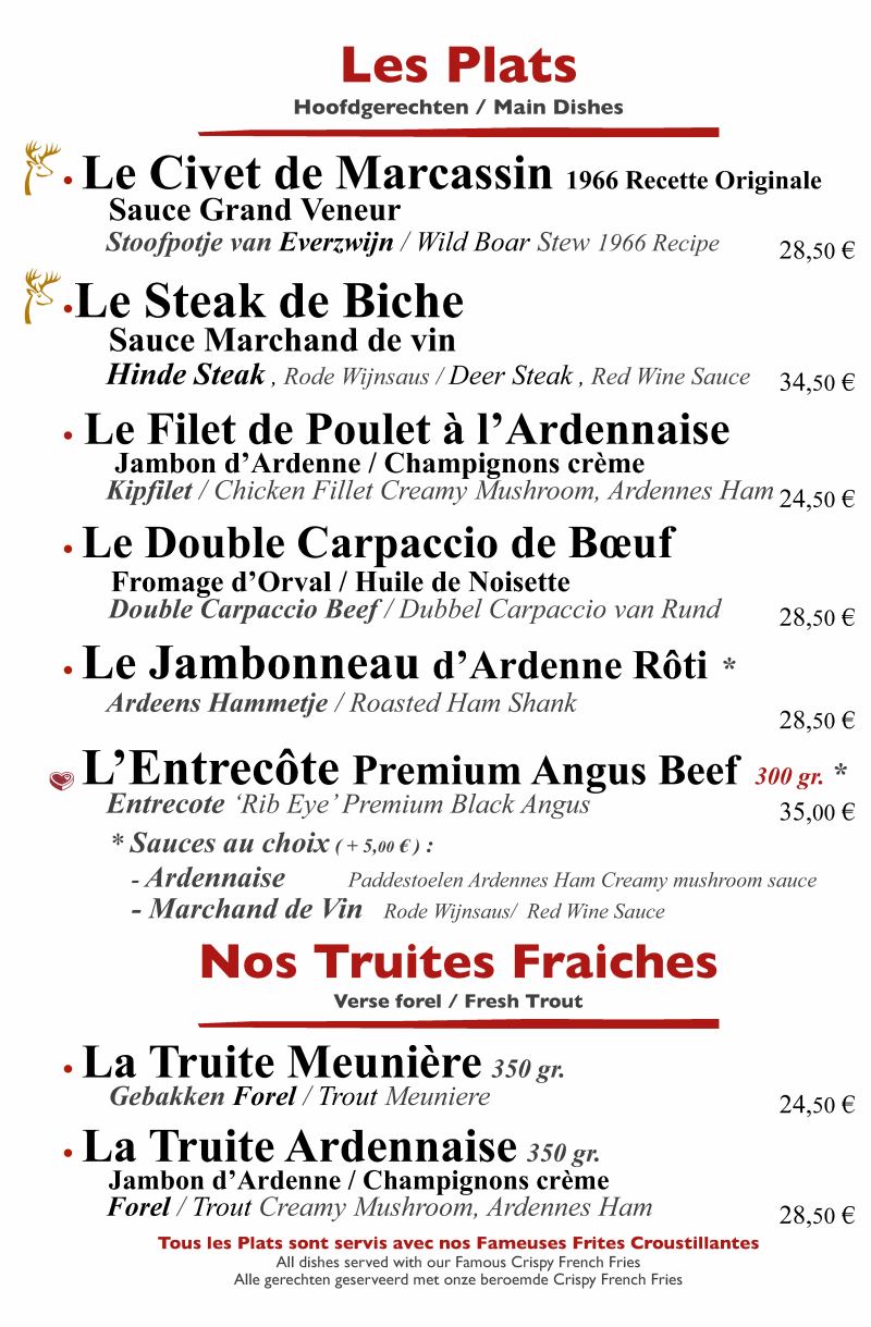 Chez Henri - Restaurant Ardennais