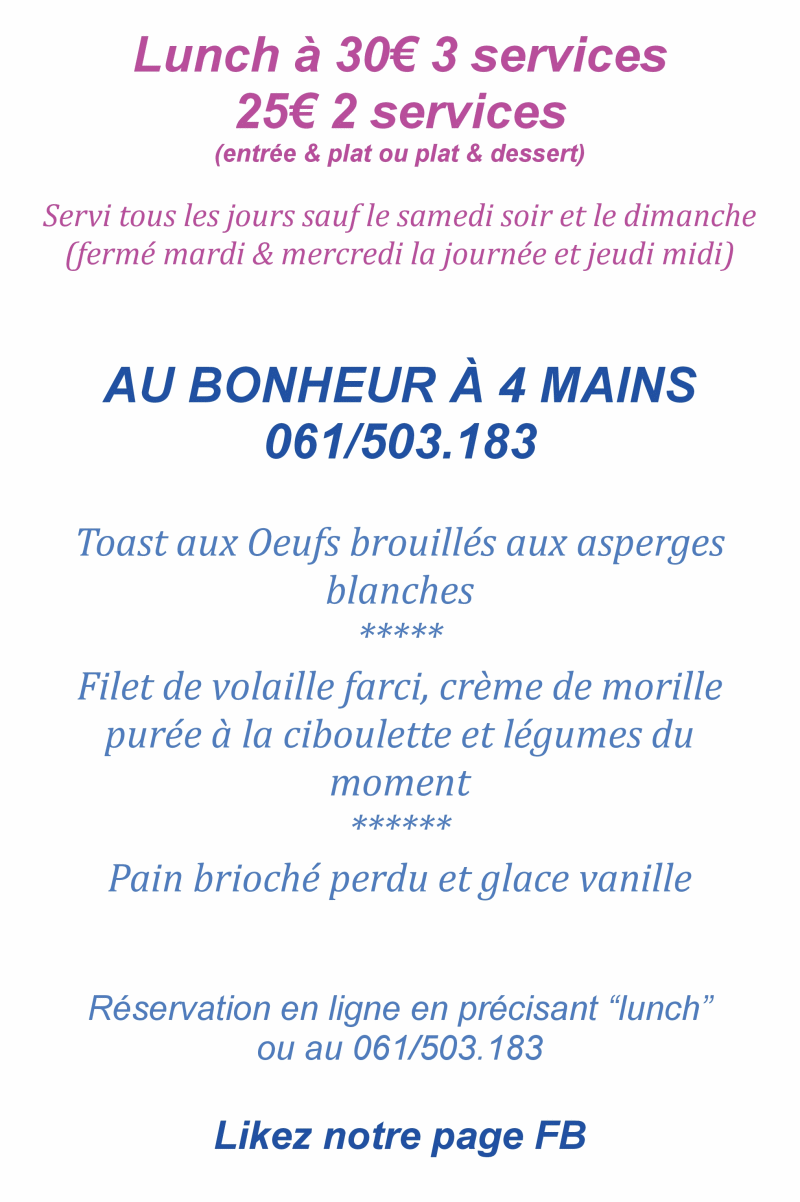 Au Bonheur à 4 Mains